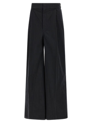 Pantalones casuales de algodón negro