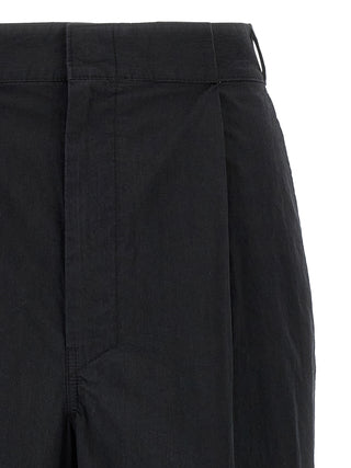Pantalones casuales de algodón negro