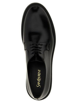 Black Lamb Leather Oxfords And Derbies