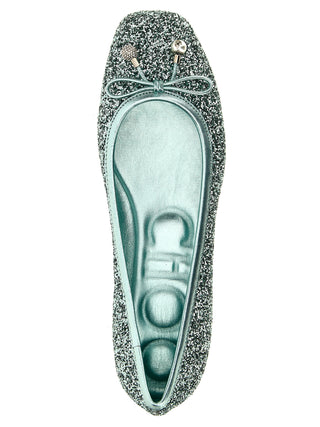 Bicolor Textile Ballet Flats