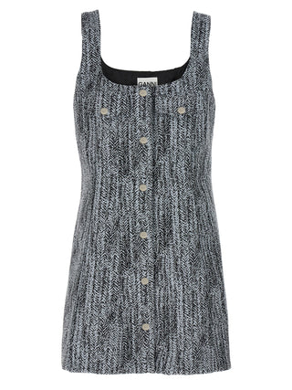 Multicolor Cotton Short Dress