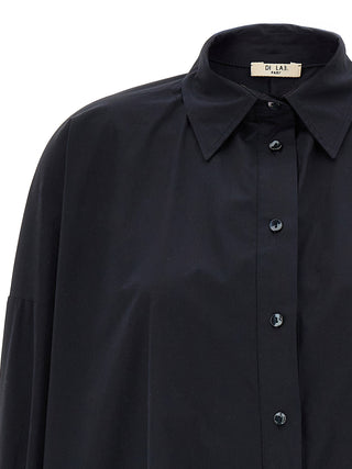 Blusa de algodón azul