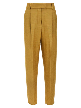 Gold Fluorofiber Dress Pants