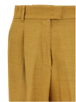 Gold Fluorofiber Dress Pants