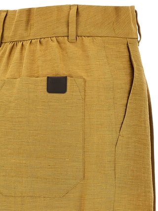 Gold Fluorofiber Dress Pants