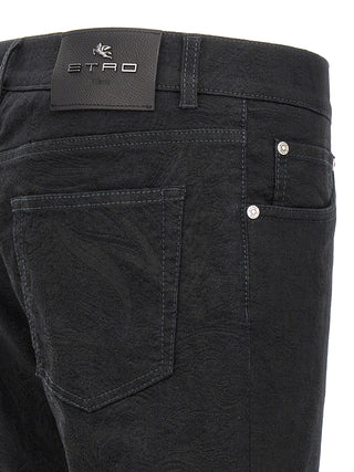 Black Cotton Jeans Denim