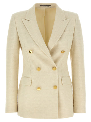 Beige Cotton Blazer