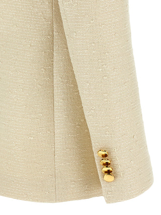 Beige Cotton Blazer