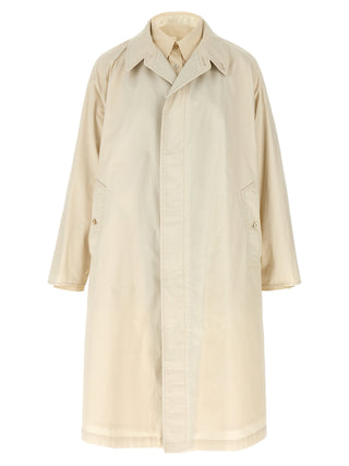 Abrigo beige de algodón