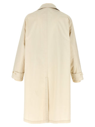 Abrigo beige de algodón