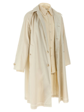 Abrigo beige de algodón