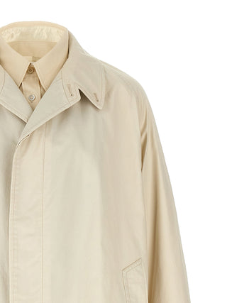 Abrigo beige de algodón