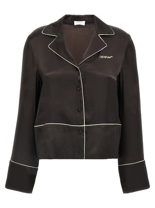 Black Acetate Blouse