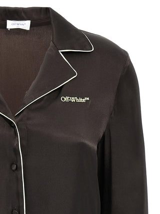 Black Acetate Blouse