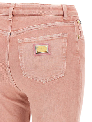 Multicolor Cotton High-Waisted Jean