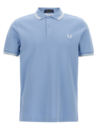 Blue Cotton Polo Shirt