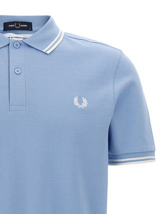 Blue Cotton Polo Shirt