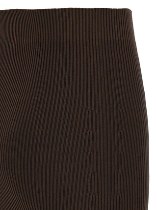 Minifalda marrón de viscosa