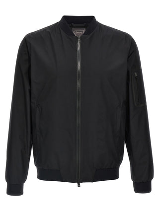 Bomber de poliéster negro