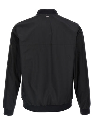 Bomber de poliéster negro