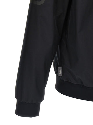 Bomber de poliéster negro