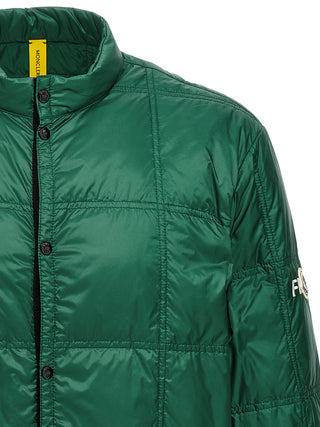 Bicolor Polyamide Full-Length Jacket