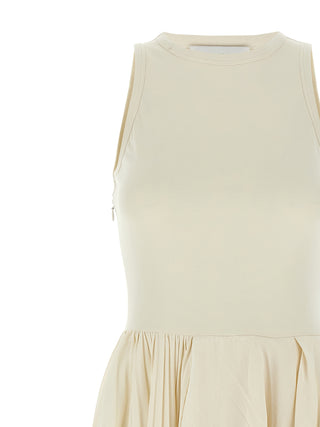 White Cotton Long Dress
