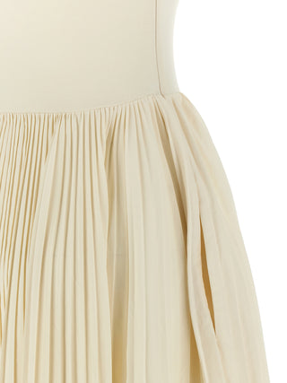 White Cotton Long Dress