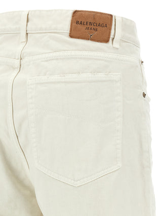 White Cotton Jeans Denim
