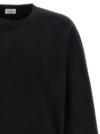 Black Cotton Sweatshirt