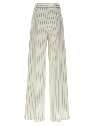 White Cotton Casual Pants