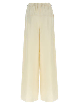 White Flax Casual Pants