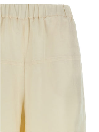 White Flax Casual Pants