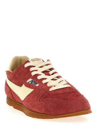 Multicolor Leather Low Top Sneakers