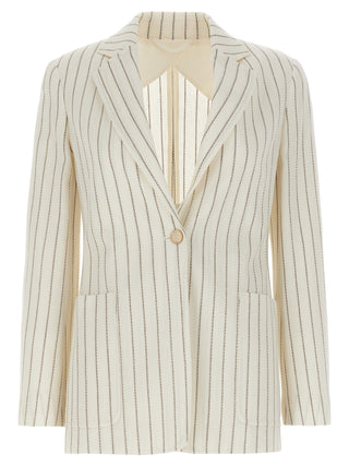 White Cotton Blazer