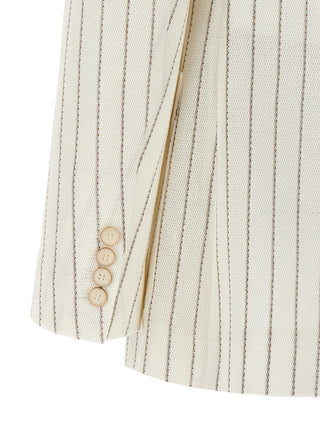 White Cotton Blazer