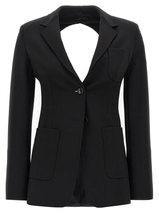 Blazer de Viscosa Negra