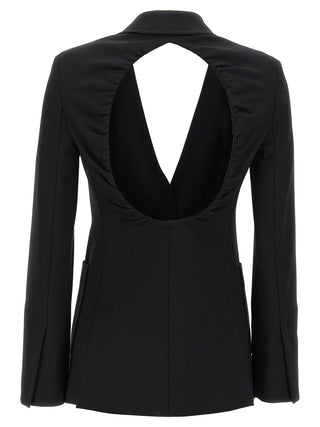 Blazer de Viscosa Negra