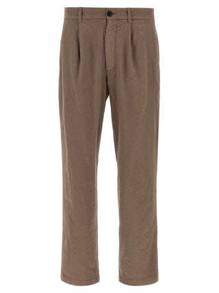 Brown Linen Pants