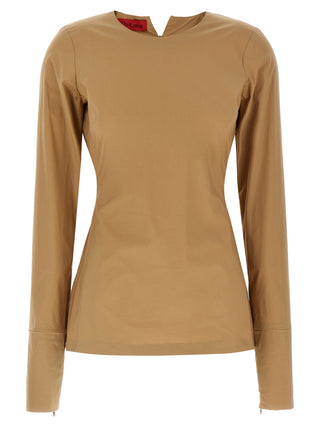 Beige Cotton T-Shirt
