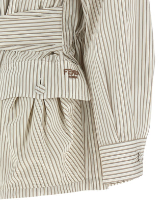 White Cotton Shell Jacket