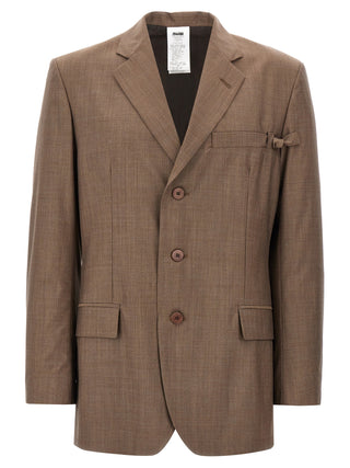 Brown Virgin Wool Blazer