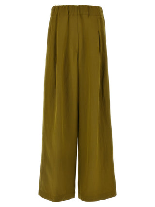 Bicolor Wool Casual Pants
