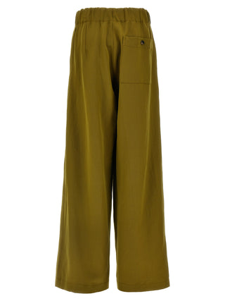 Bicolor Wool Casual Pants