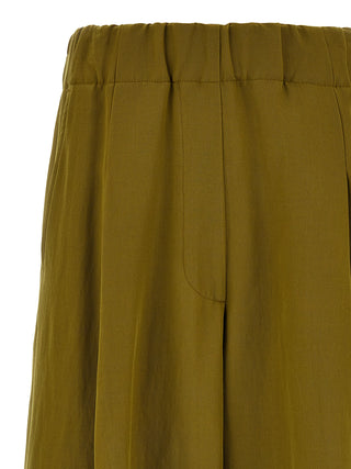 Bicolor Wool Casual Pants