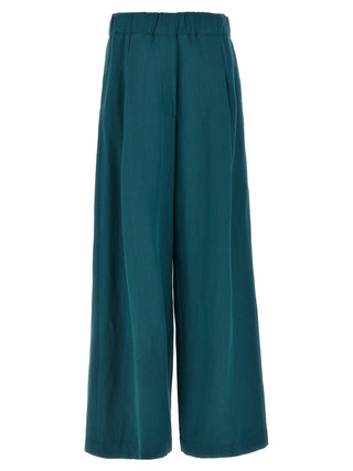 Pantalones casuales bicolor de lana