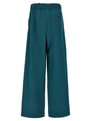 Pantalones casuales bicolor de lana