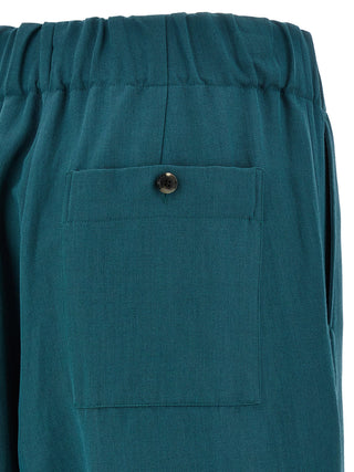 Pantalones casuales bicolor de lana