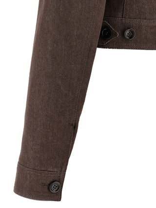 Brown Cotton Blazer