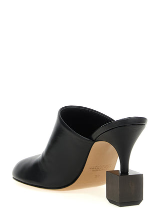 Black Lamb Leather High Heel Pumps